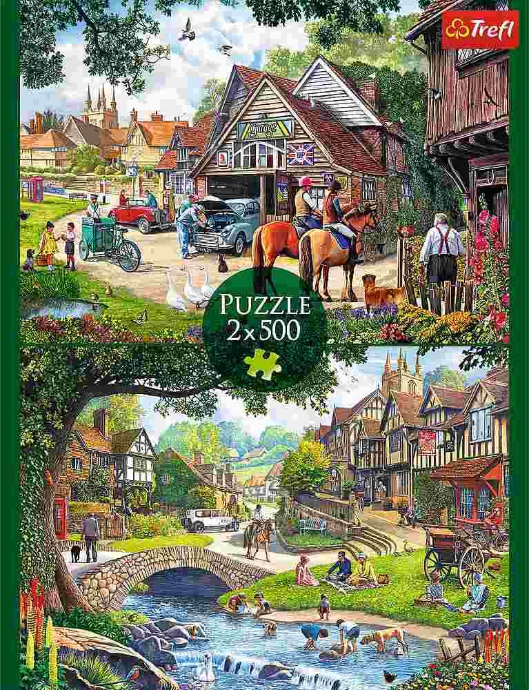 Trefl - Puzzle 2x500 Idyllic Life - 500 dielov