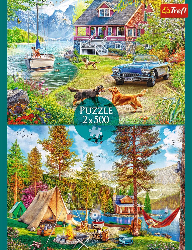 Trefl - Puzzle 2x500 Summertime Relax - 500 dielov