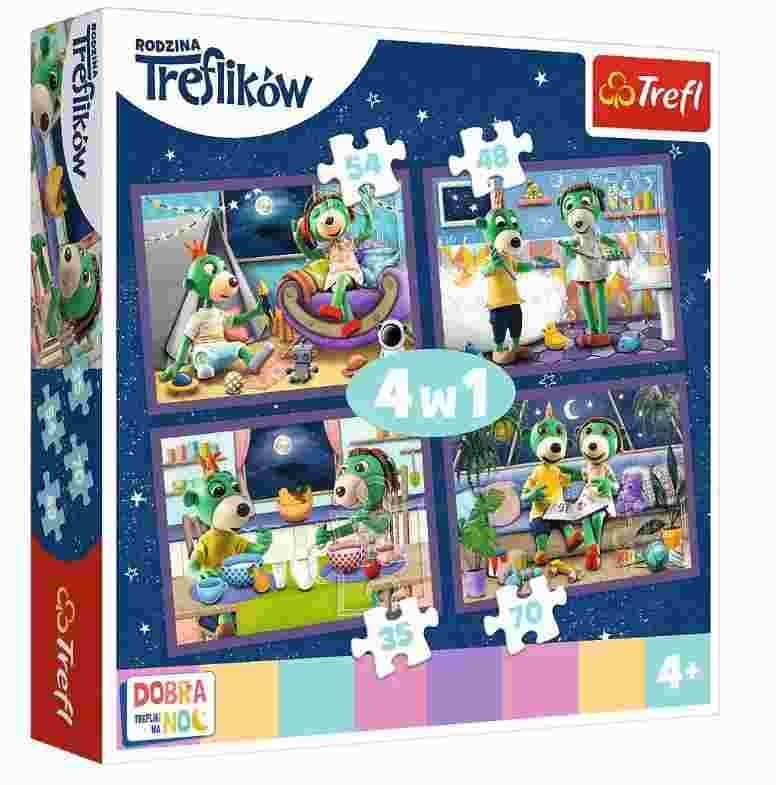 Trefl - Puzzle 4in1 Trefls - 1-39 dielov