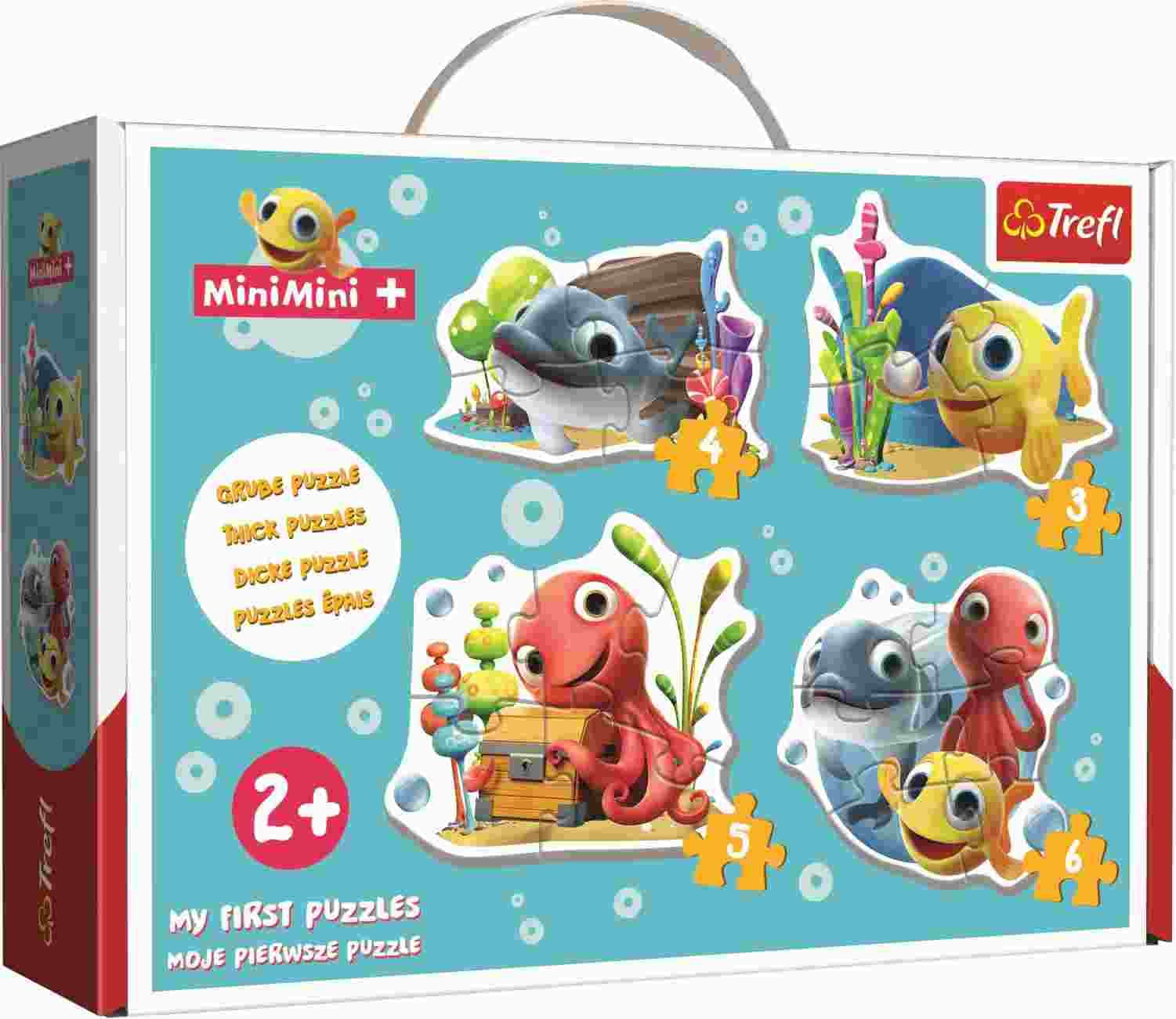 Trefl - Puzzle 4v1 Baby Rybka MiniMini - 1-39 dielov