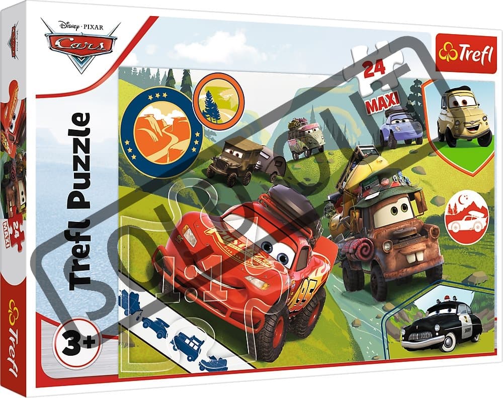 TREFL Puzzle Auta 3: Šťastná auta MAXI 24 dílků