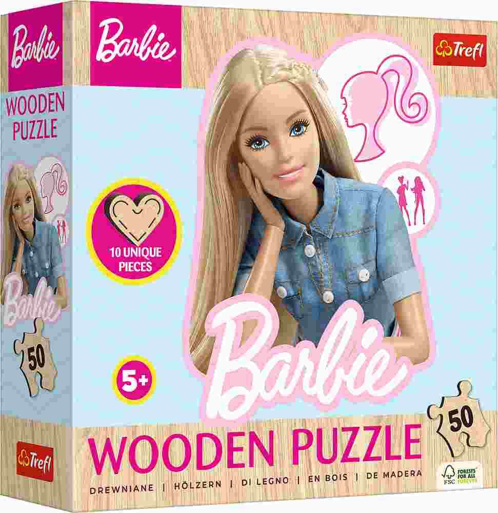 Trefl - Puzzle Barbie wooden - 40-99 dielov