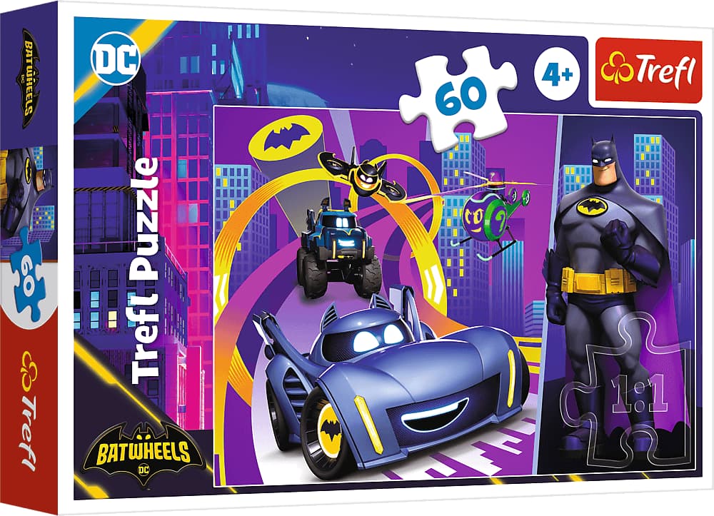 Trefl - Puzzle Batman and Batwheels - 40-99 dielov