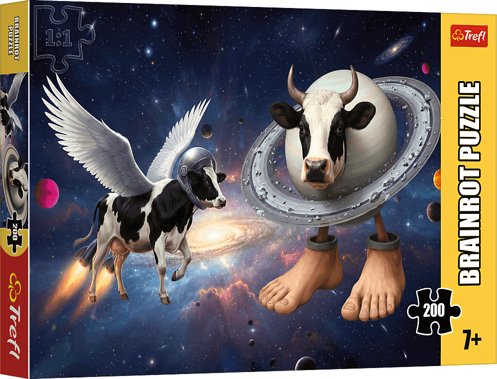 TREFL Puzzle BrainRots: Crazy Cow 200 dílků
