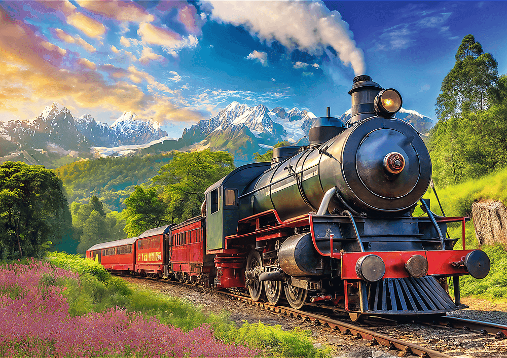 TREFL Puzzle Cestování vlakem 1000 dílků