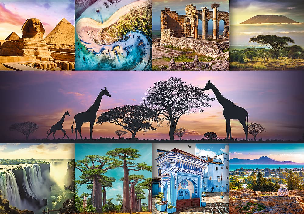 Trefl - Puzzle Collage: Africa - 1000 dielov
