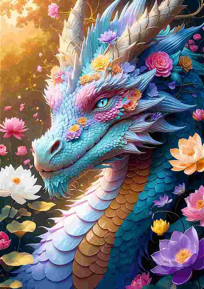Trefl - Puzzle Colorful Dragon - 1000 dielov