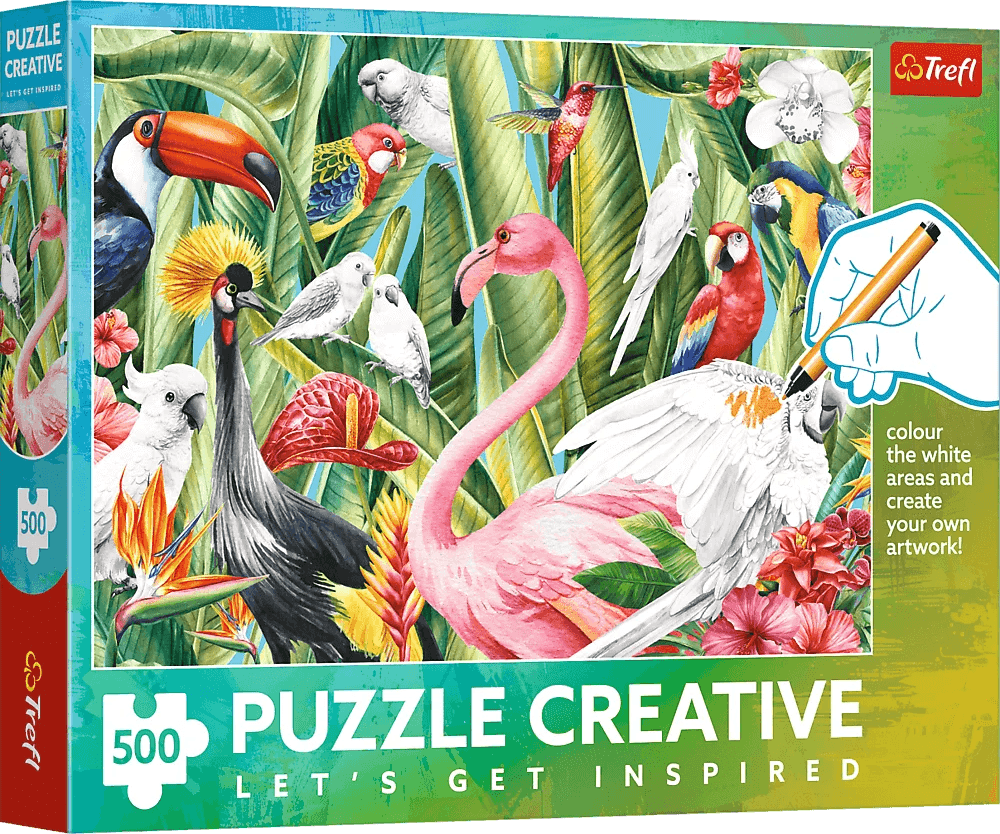 TREFL Puzzle Creative Rajští ptáci 500 dílků