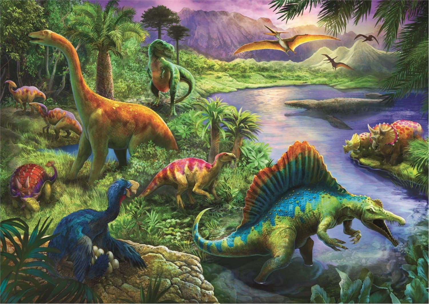 TREFL Puzzle Dinosauři 200 dílků