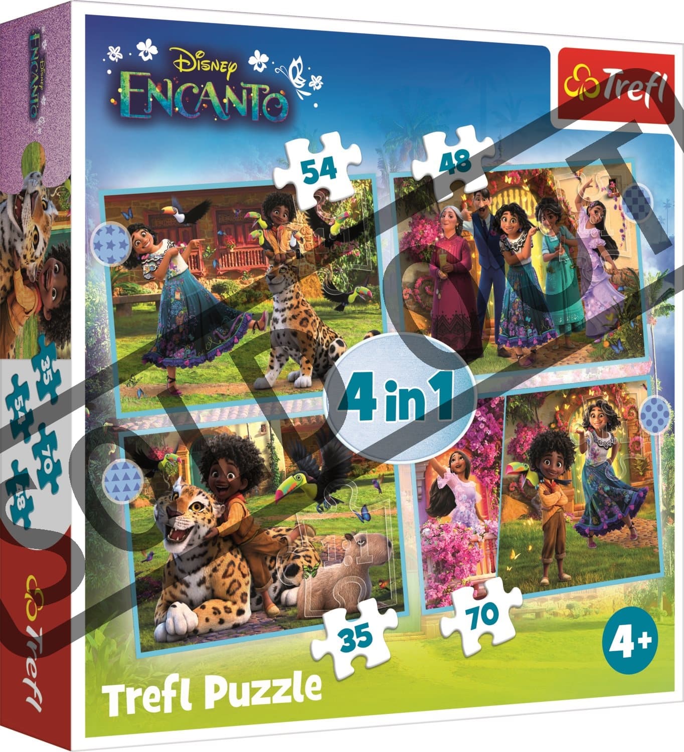 TREFL Puzzle Encanto 4v1 (35,48,54,70 dílků)