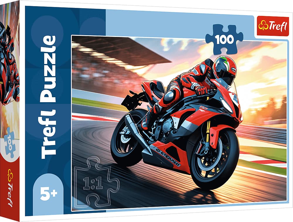 Trefl - Puzzle Fast Motorbike - 100 dielov