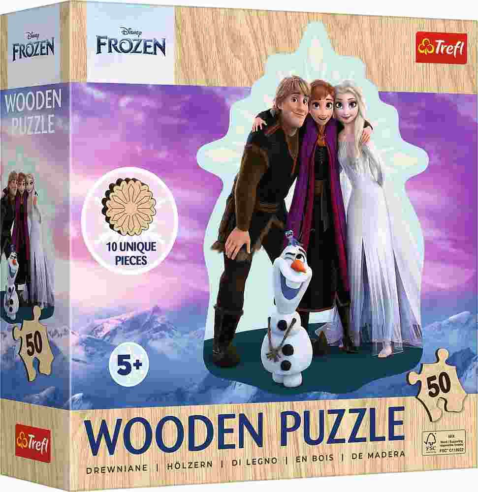Trefl - Puzzle Favorite Frozen wooden - 40-99 dielov