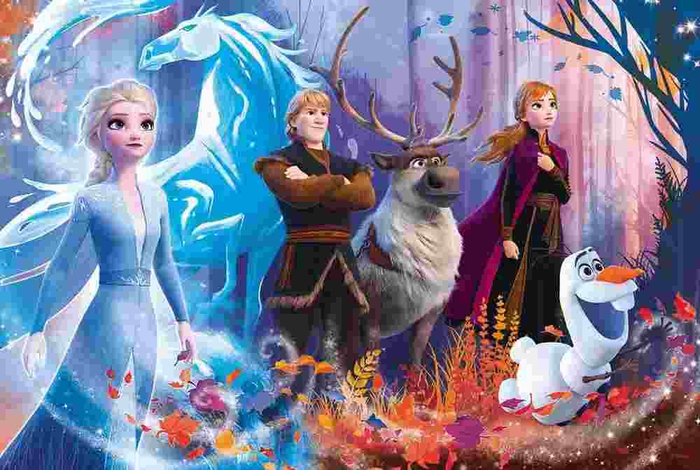 Trefl - Puzzle Frozen: Magic of Frozen - 100 dielov