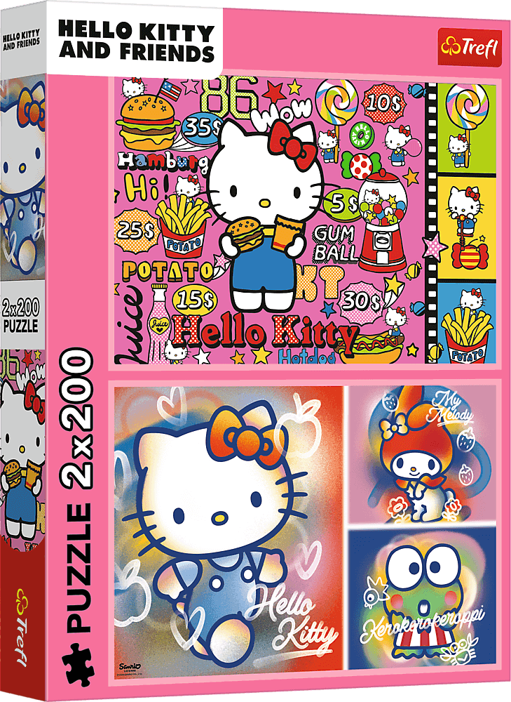TREFL Puzzle Hello Kitty a přátelé 2x200 dílků