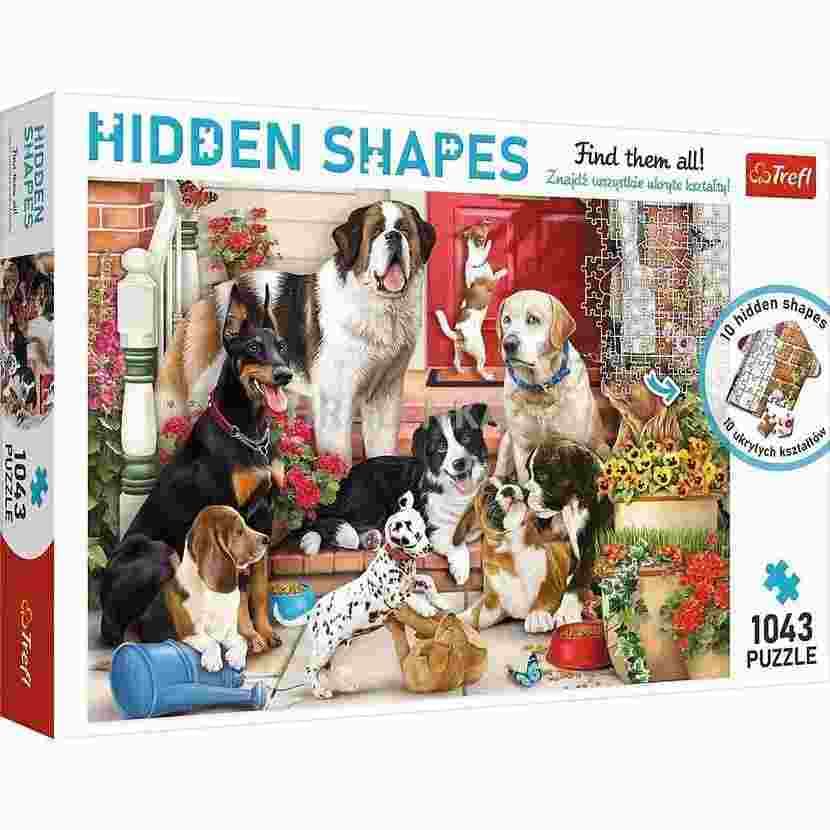 Trefl - Puzzle Hidden Shapes: Dog fun - 1000 dielov