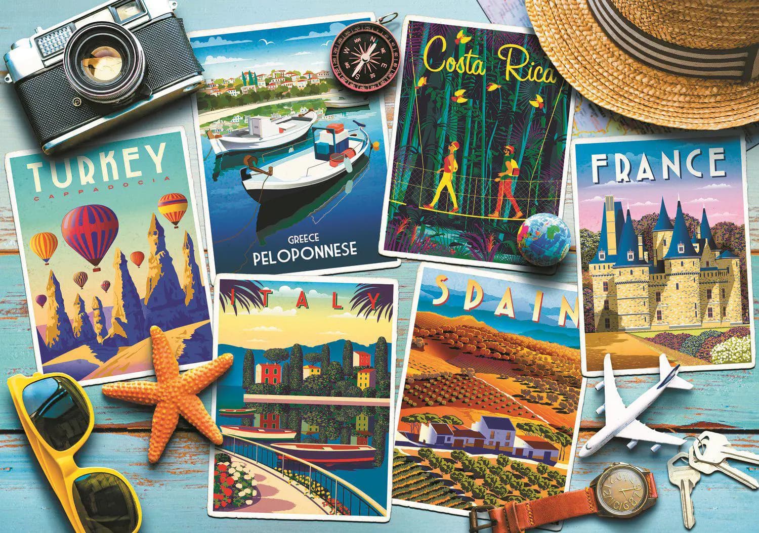 Trefl - Puzzle Holiday Postcards - 1000 dielov