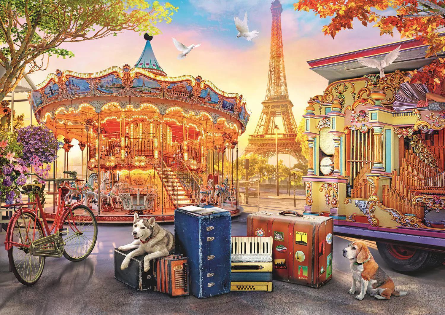 Trefl - Puzzle Holidays in Paris, France - 500 dielov