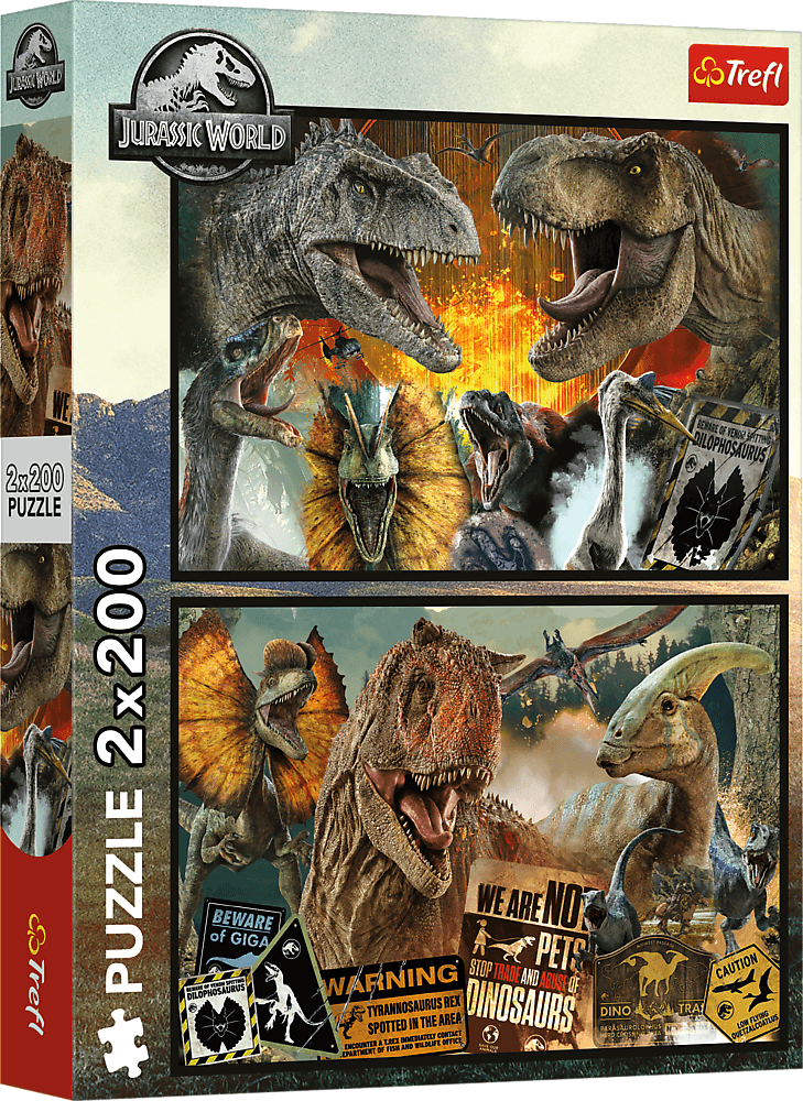TREFL Puzzle Jurský svět 2x200 dílků