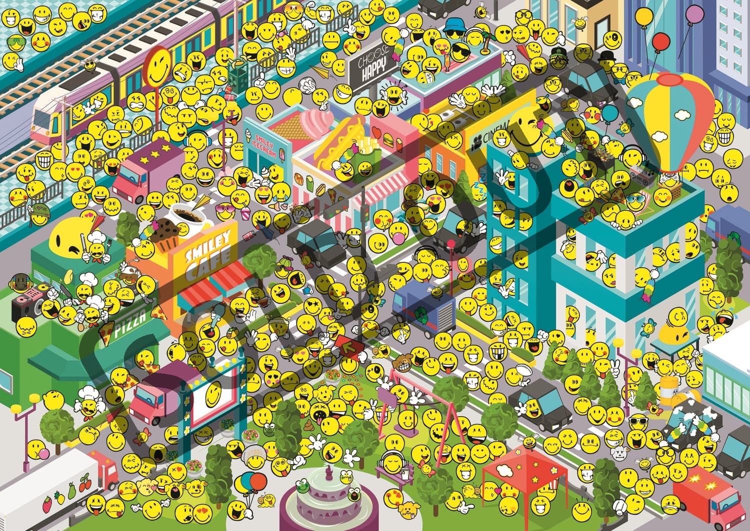 TREFL Puzzle Kde je Smiley? 500 dílků