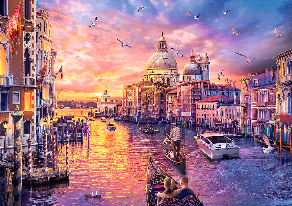 TREFL Puzzle Kouzlo Benátek 1000 dílků