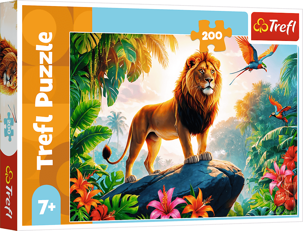 TREFL Puzzle Král džungle 200 dílků