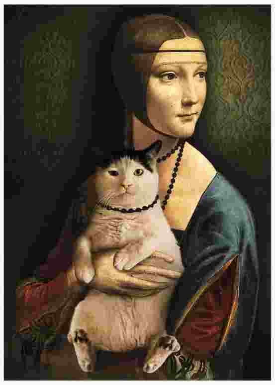 Trefl - Puzzle Lady with a Cat - 1000 dielov