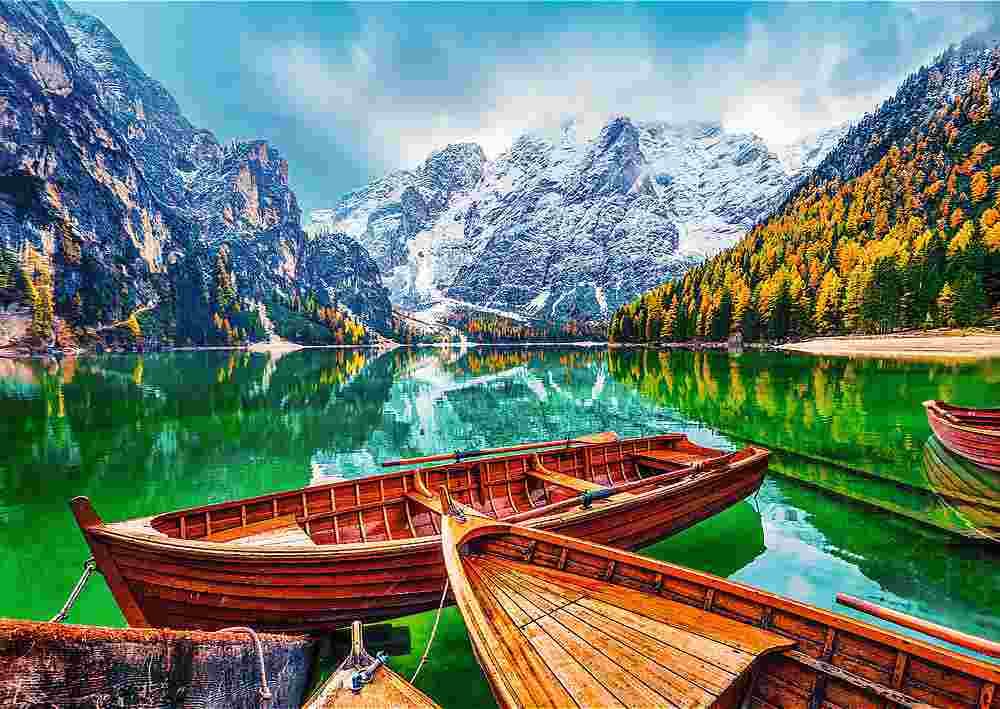Trefl - Puzzle Lake Braies, Italy - 500 dielov
