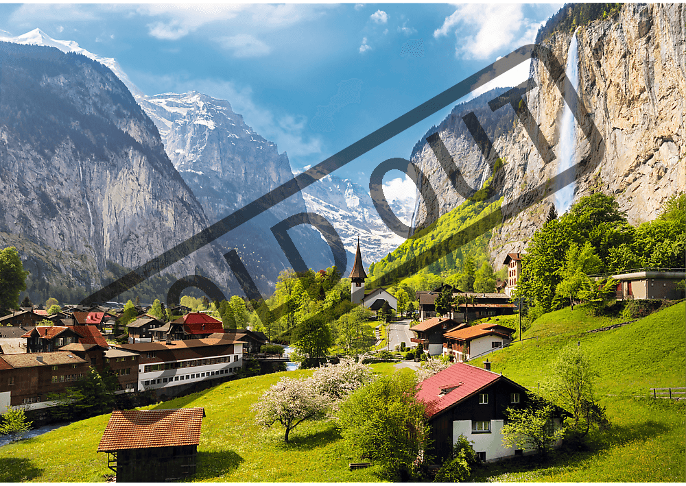 TREFL Puzzle Lauterbrunnen, Švýcarsko 3000 dílků