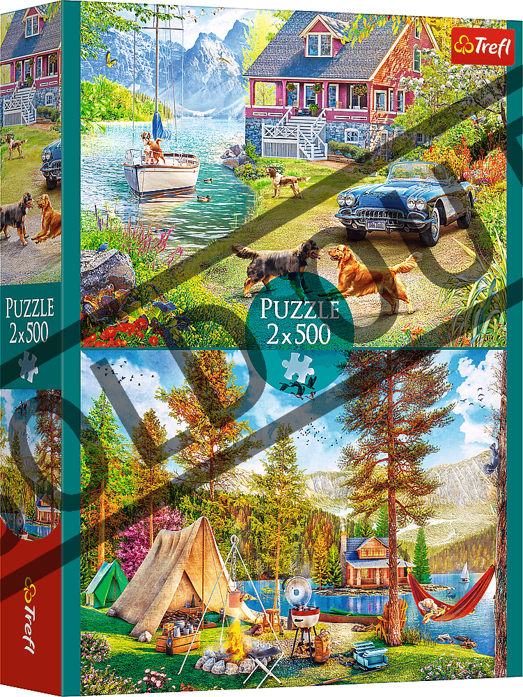 TREFL Puzzle Letní relax 2x500 dílků