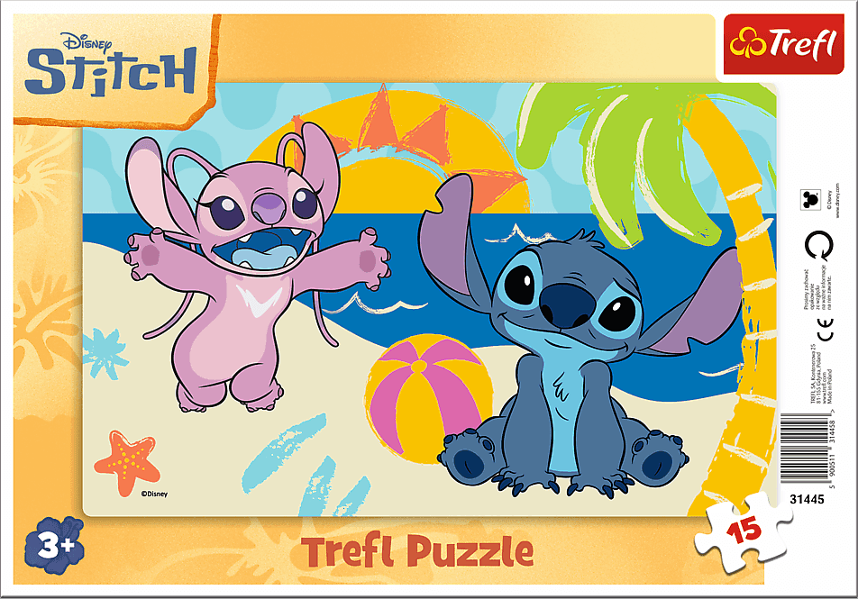TREFL Puzzle Lilo & Stitch: U moře 15 dílků
