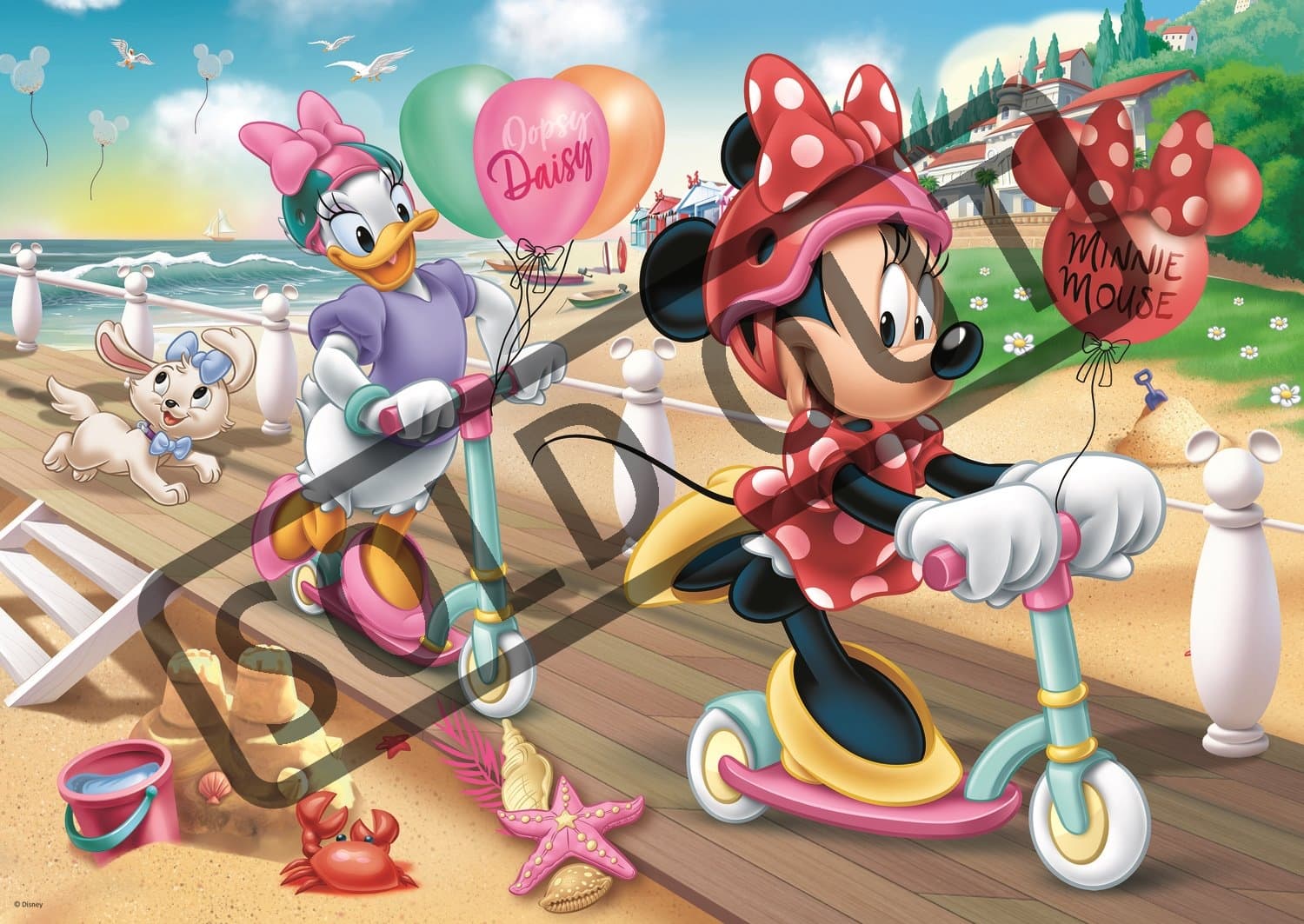 TREFL Puzzle Minnie Mouse: Na pláži 200 dílků