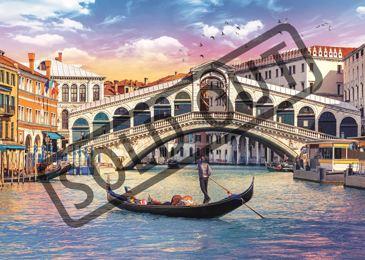 TREFL Puzzle Most Rialto, Benátky 500 dílků