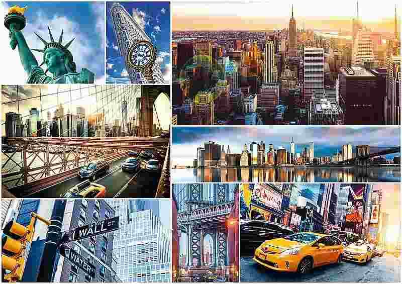 Trefl - Puzzle New York - Collage - 4000 dielov