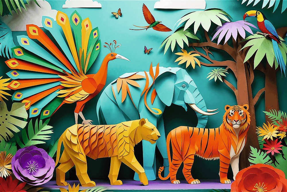 TREFL Puzzle Paper Art: Džungle 160 dílků