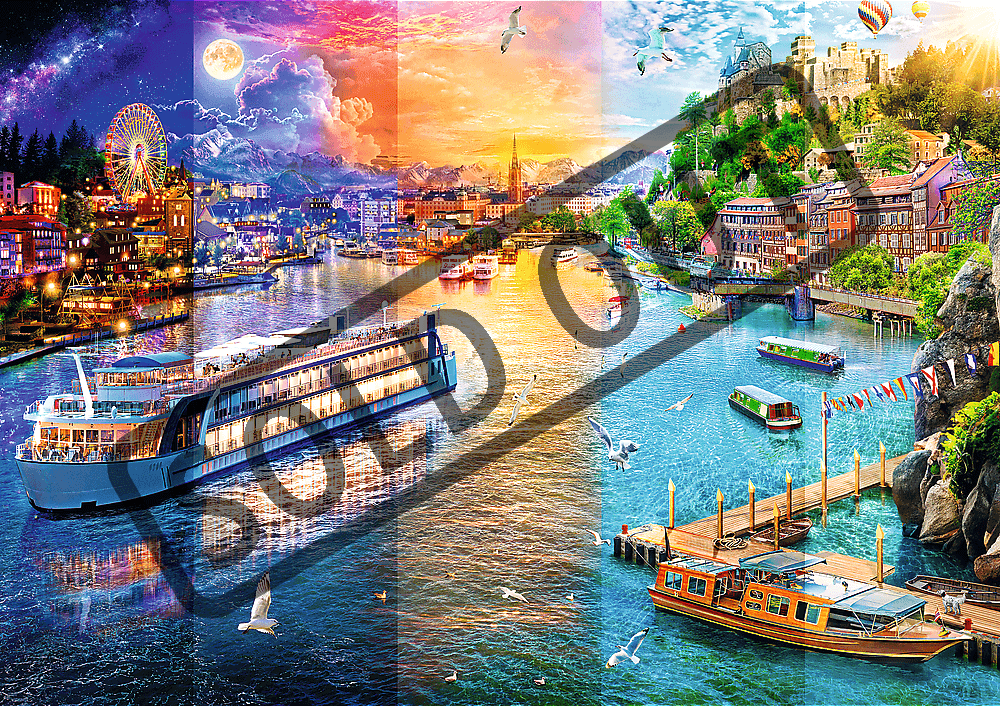 TREFL Puzzle Plavba po řece 1000 dílků