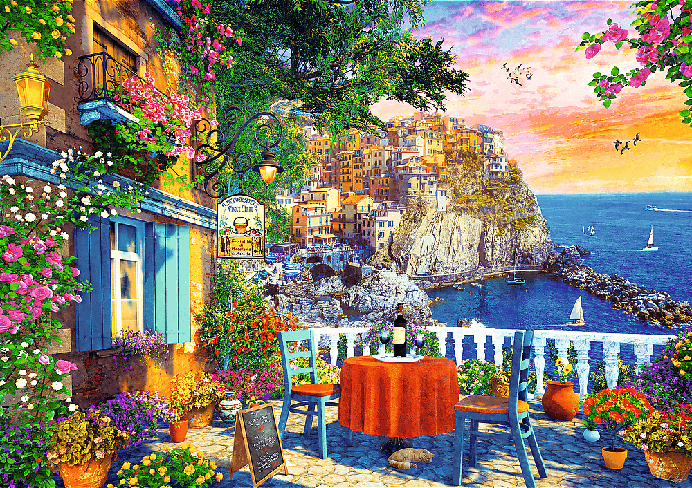 TREFL Puzzle Pohled na Cinque Terre 1000 dílků