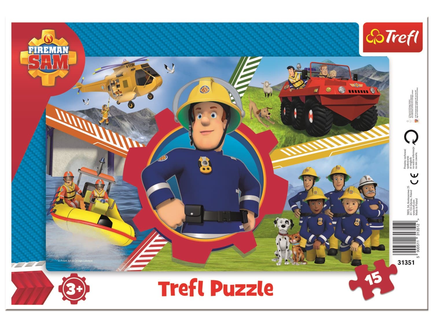 TREFL Puzzle Požárník Sam 15 dílků