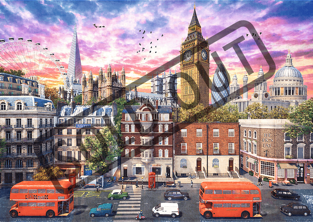 TREFL Puzzle Procházka Londýnem 4000 dílků