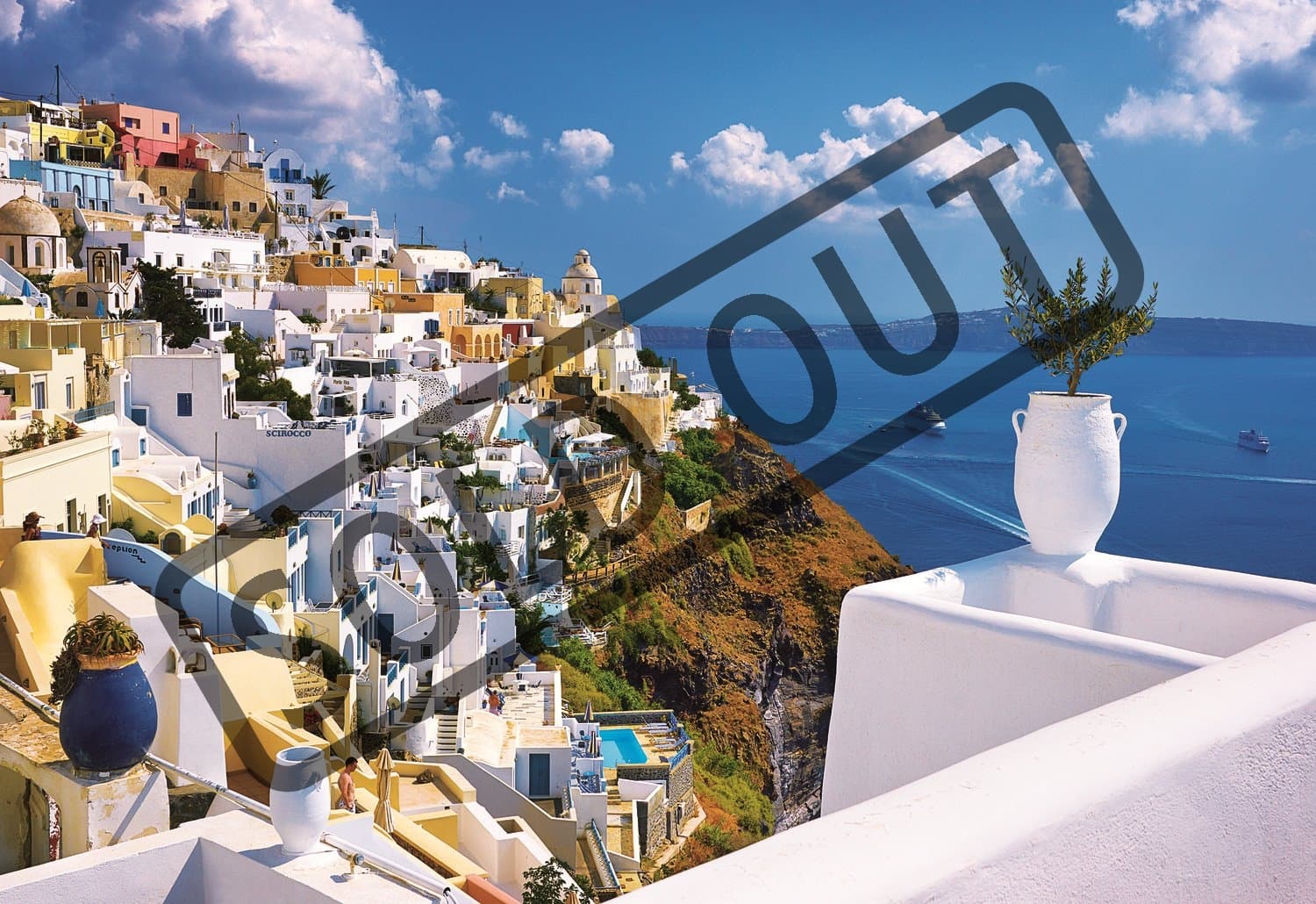 TREFL Puzzle Santorini, Řecko 1500 dílků