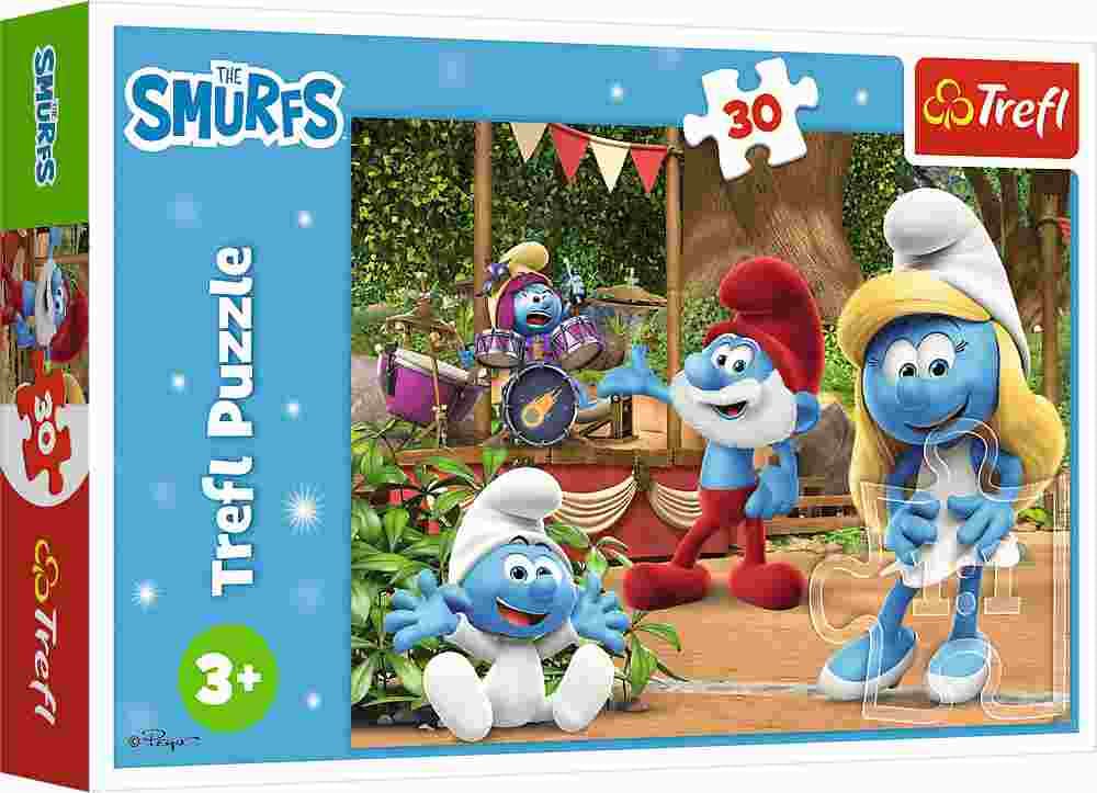 Trefl - Puzzle Smurfette and Smurfs - 1-39 dielov