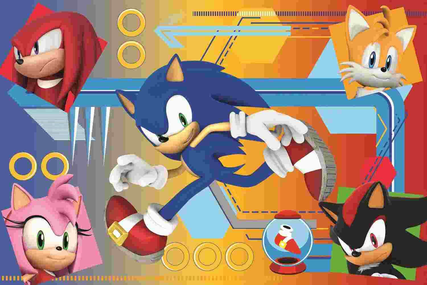 Trefl - Puzzle Sonic in Action - 40-99 dielov