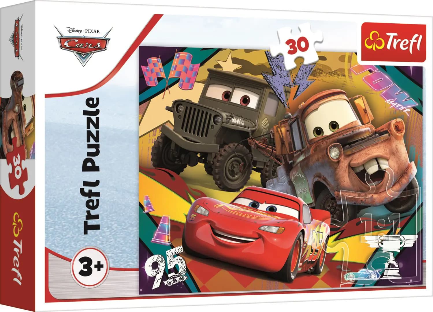 Trefl - Puzzle Speeding Cars - 1-39 dielov