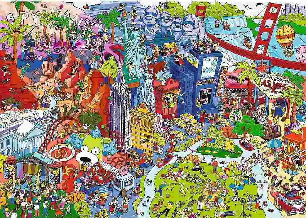 Trefl - Puzzle Spy Guy Collection: USA - 500 dielov