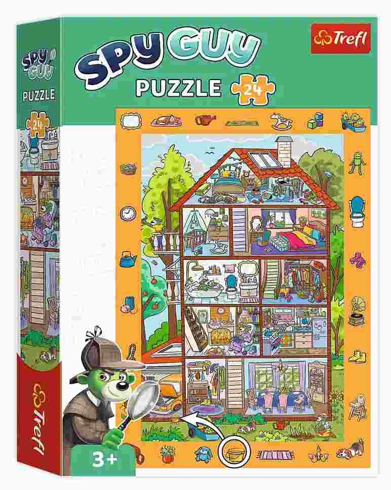 Trefl - Puzzle Spy Guy: In the house - 1-39 dielov