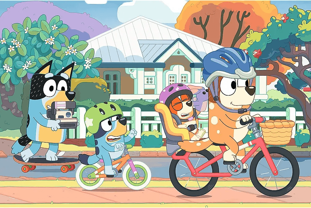 TREFL Puzzle Štastná Bluey 60 dílků