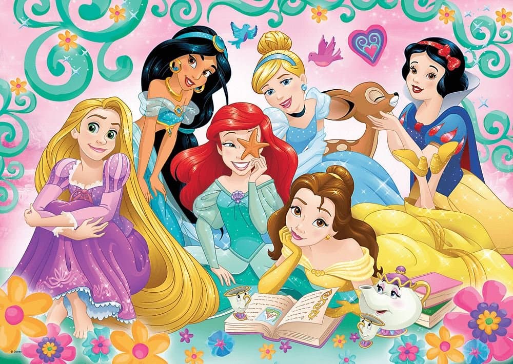 TREFL Puzzle Šťastný svět princezen 200 dílků