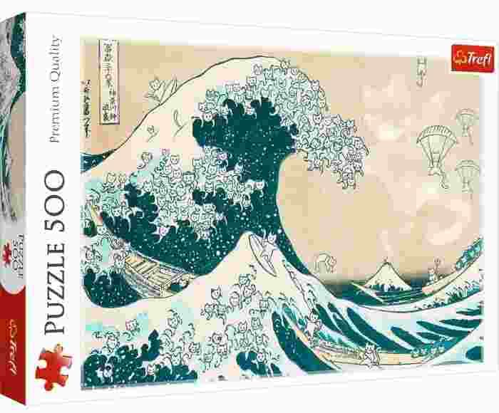 Trefl - Puzzle The Great Cat Wave - 500 dielov