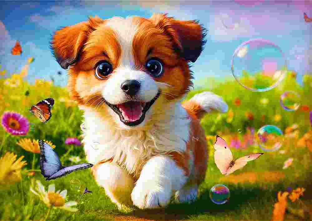 Trefl - Puzzle The Merry Dog - 500 dielov