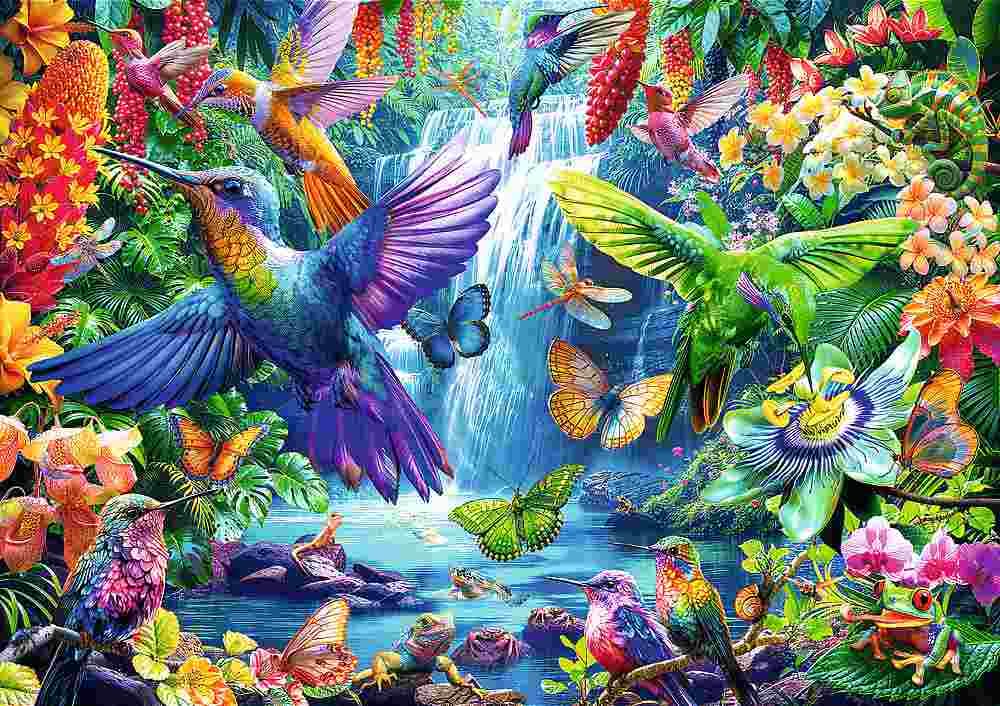 Trefl - Puzzle Tropical Hummingbirds - 1000 dielov