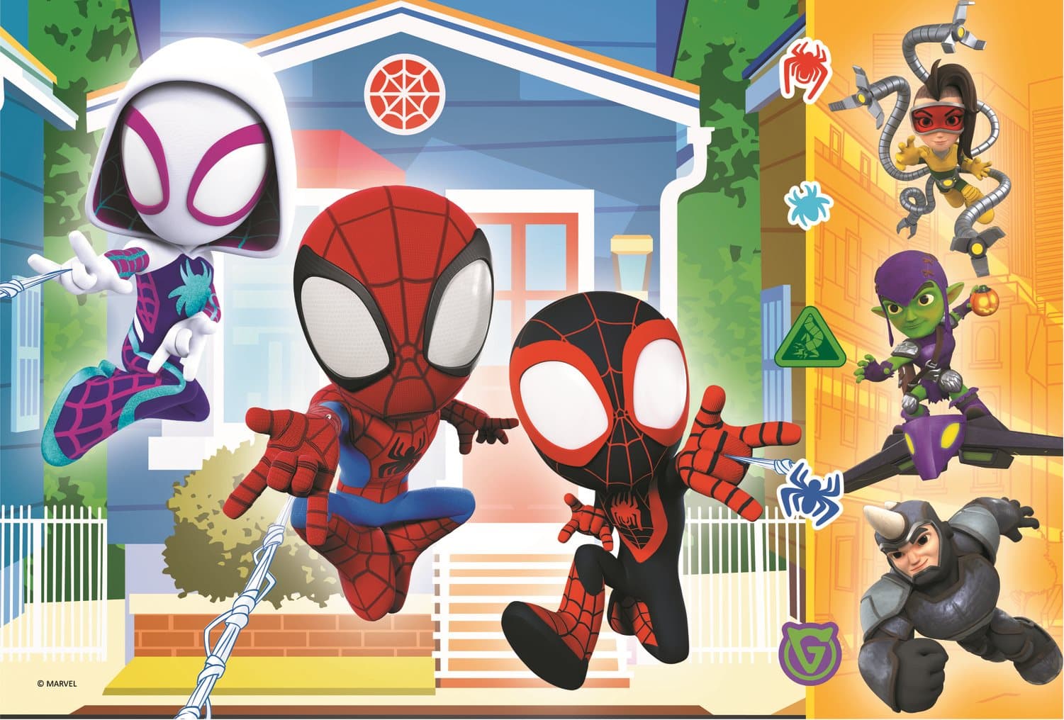TREFL Puzzle Ve světě Spideyho 60 dílků
